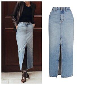 Derek Lam 10 Crosby Denim Maxi Skirt in Sutton Vintage